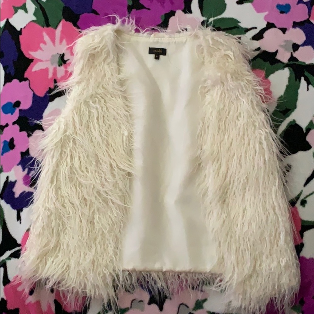 White Fur Vest